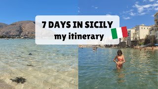 7 Days in Sicily as an Italian ☀️⛱️  Places beaches prices tips [upl. by Ivo]