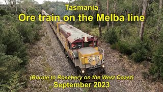 Tasmanian Ore Train Sep 2023 [upl. by Sobmalarah52]