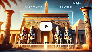 Luxor Temple Explore Egypt’s Eternal Masterpiece in 4 Minutes [upl. by Ahsienal]