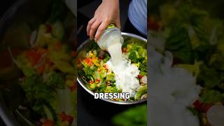 Das EINFACHSTE und SCHNELLSTE Salat Dressing der WELT  short rezept [upl. by Ransom633]