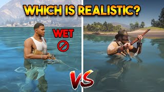 GTA 5 VS RDR 2 WHICH GAME IS MORE REALISTIC [upl. by As]