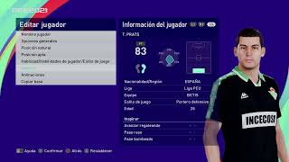 Antonio Toni Prats Cervera  PES Clasico Face Bodyamp Stats [upl. by Nigrom971]