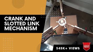 SIMPLE RECIPROCATING MECHANISM  how to make CRANK AND SLOTTED LINK MECHANISSM  MECHANICAL PROJECTS [upl. by Aisatana976]