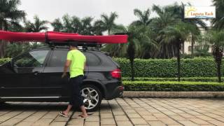 Laguna Rack Load Assist kayak rack BMW X5 [upl. by Thaddeus6]