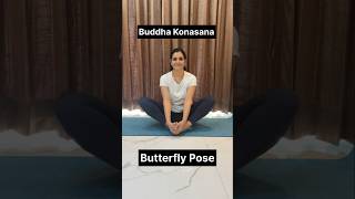 The butterfly pose also known as Baddha Konasana or Bound Angle Pose shorts ytshots [upl. by Barnebas124]