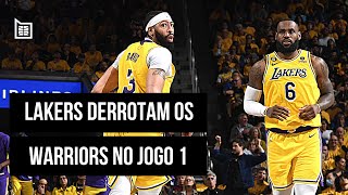 LAKERS VENCEM WARRIORS NO JOGO 1 KNICKS EMPATAM SÉRIE COM HEAT  BASQUETE TALKS 355 [upl. by Alfi]