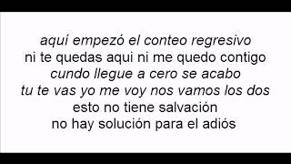 Conteo regresivo gilberto santa rosa con letra [upl. by Aisa]