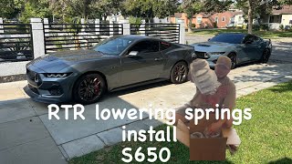 How to install RTR lowering springs on a 2024 Ford mustang [upl. by Nandor]