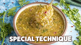 Creamy Tomatillo Sauce  Pattys Favorite Salsa Verde [upl. by Collin207]