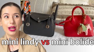 💗 Hermes Mini Lindy vs Mini Bolide 🐎 Mod shots what fits pony test prices etc [upl. by Alejandra935]