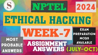 Ethical Hacking  NPTEL Week7 Assignment Answers 2024JULYOCTEthicalHacking nptel skumaredu [upl. by Carnahan]