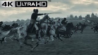 The Battle of Waterloo Scene  Napoleon 2023 4K 60FPS Part 1 Full Battle [upl. by Erdnua981]