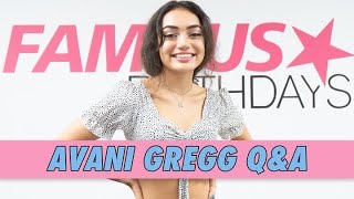 Avani Gregg QampA [upl. by Yrol]