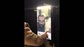 FittingBox OWIZ  Interactive Mirror  OPTI Munich 2015  Safilo Booth [upl. by Featherstone]