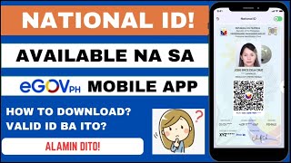 HOW TO DOWNLOAD DIGITAL NATIONAL ID IN eGOVPH UPDATED 2024  HR LEAH G [upl. by Brabazon]