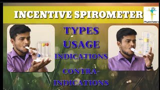 INCENTIVE SPIROMETER  TYPES USAGE INDICATIONS CONTRAINDICATIONS amp ALL OTHER DETAILS [upl. by Daria64]