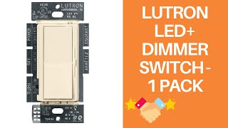 Lutron DVCL153PAL LED Dimmer Switch  1 Pack  Almond Overview [upl. by Hutner380]