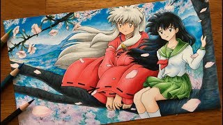 Drawing Inuyasha and Kagome [upl. by Anol]