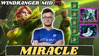 🔥 Miracle WINDRANGER Midlane🔥 MIRACLE Perspective  Full Match Dota 2 [upl. by Meesaw425]