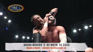 CMLL  MANO A MANO  AVERNO VS SOBERANO JR ARENA MÉXICO050523 [upl. by Trebla]