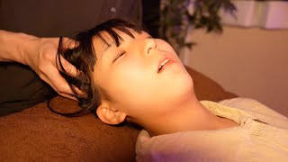 ASMR Sleep Massage ASMR HEAD MASSAGE Japanese massage [upl. by Darmit]