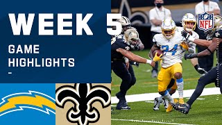 Chargers vs Saints Week 5 Highlights  NFL 2020 [upl. by Plante368]