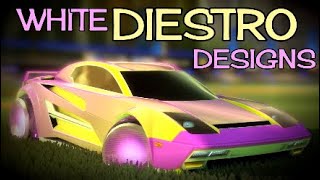 My TOP 5 TITANIUM WHITE DIESTRO DESIGNS  Rocket League [upl. by Lednem]