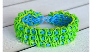 How to make Rainbow Loom Triple Single Loopy bracelet [upl. by Breeze]