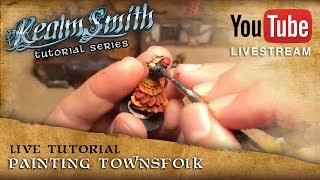 RealmSmith LIVE Painting Tutorial  WizKids DeepCuts minis [upl. by Yneffit]