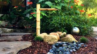 How to Install a Bamboo Fountain  Zen Gardening [upl. by Cecile]