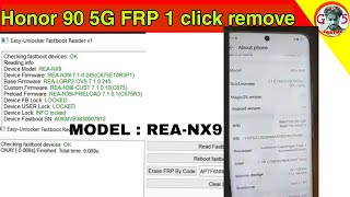 honor 90 5g  REANX9 FRP Remove 1 click all honor frp remove method 2024 [upl. by Laira]