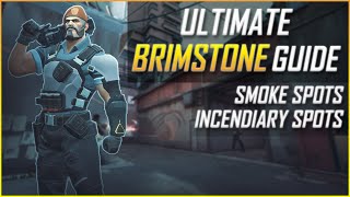 Valorant ULTIMATE Brimstone Guide  Incendiary SPOTS and Smoke SPOTS  Control YOUR Games [upl. by Aiksa]