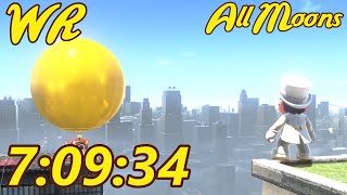 WR Super Mario Odyssey All Moons 880 Speedrun in 70934 No Commentary [upl. by Marjana]