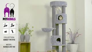 PETREBELS SWEET PETITE BUNGALOW 180cm Cat Tree UK [upl. by Akcirred]