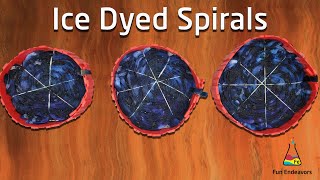 Tie Dye Patterns Ice Dyed Spirals [upl. by Anavlis961]