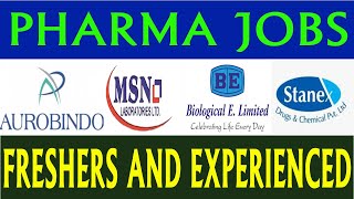 Pharma Jobs in Telugu 2023  Latest Pharma Jobs in Hyderabad [upl. by Rahsab]