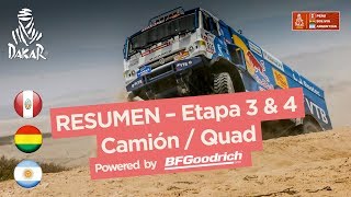 Resumen  CamionesCuadriciclosSxS  Etapas 3 amp 4  Dakar 2018 [upl. by Idieh]