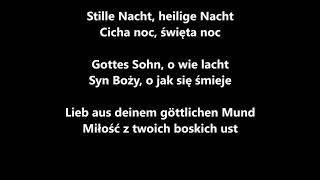 Stille Nacht  Cicha Noc Weihnachtsliedkolęda LYRICS Napisy DE PL [upl. by Kosel150]