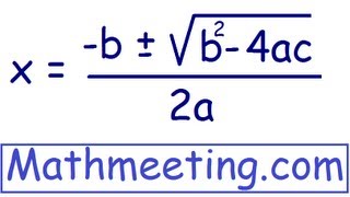 Solve Quadratic Equations using Quadratic Formula [upl. by Navanod]