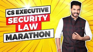 SECURITIES LAW DETAILED MARATHON JUNE 2021  PART A  CS EXECUTIVE  CS SHUBHAM ABAD [upl. by Zug]