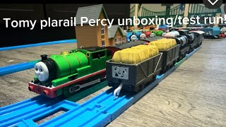 Tomy plarail Percy unboxingtest run [upl. by Ailicec217]