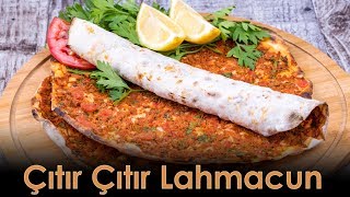 Şanlıurfa Usulü Çıtır Çıtır Lahmacun Tarifi [upl. by Patsy]