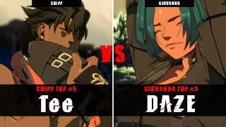 GGST  Tee Chipp VS DAZE Giovanna  Guilty Gear Strive High level gameplay [upl. by Aitret608]