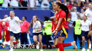 Spain DIGS DEEP in epic comeback to win in PKs against Colombia  Paris Olympics  NBC Sports [upl. by Tai]