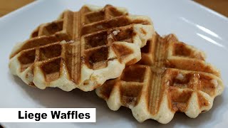 How to Make Liege Waffles  Belgian Pearl Sugar Waffles Recipe [upl. by Eijneb]