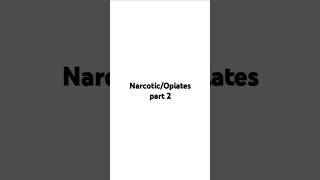 Narcotic Opiate Analgesic pharmacyexam moh dhashortsviral [upl. by Shaffer463]