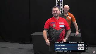 Darts 2024 Players Championship 30 Quarter Final  Clayton v Monk Highlights [upl. by Ymarej98]