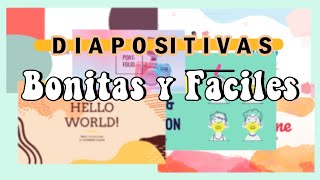 Como HACER DIAPOSITIVAS BONITAS rápido y fácil  powerpoint [upl. by Rachelle876]