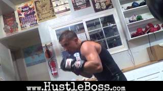 Gennady Golovkin blasting the heavy bag inside of the Summit Gym Training highlights [upl. by Elephus450]