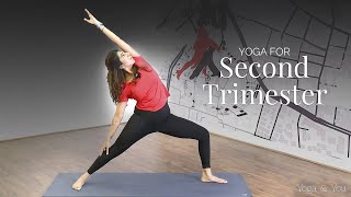 Yoga For Second Trimester  Prenatal Yoga  Pregnancy Yoga  Pregnancy Exercises  VentunoYoga [upl. by Zandra]